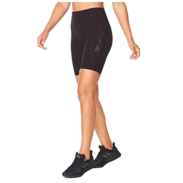 Flo Activewear Teen Mid Length Bike Short in Black