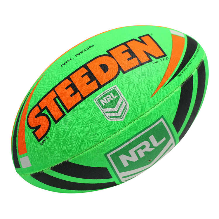 Steeden NRL Neon Supporter Ball Size 5, , rebel_hi-res