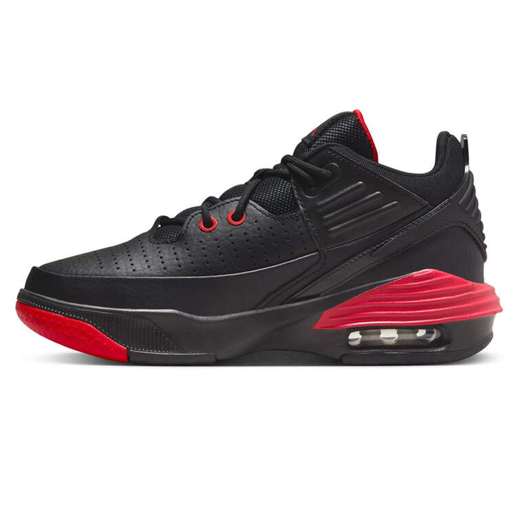 Jordan Max Aura 5 GS Kids Basketball Shoes Black/Red US 4, Black/Red, rebel_hi-res