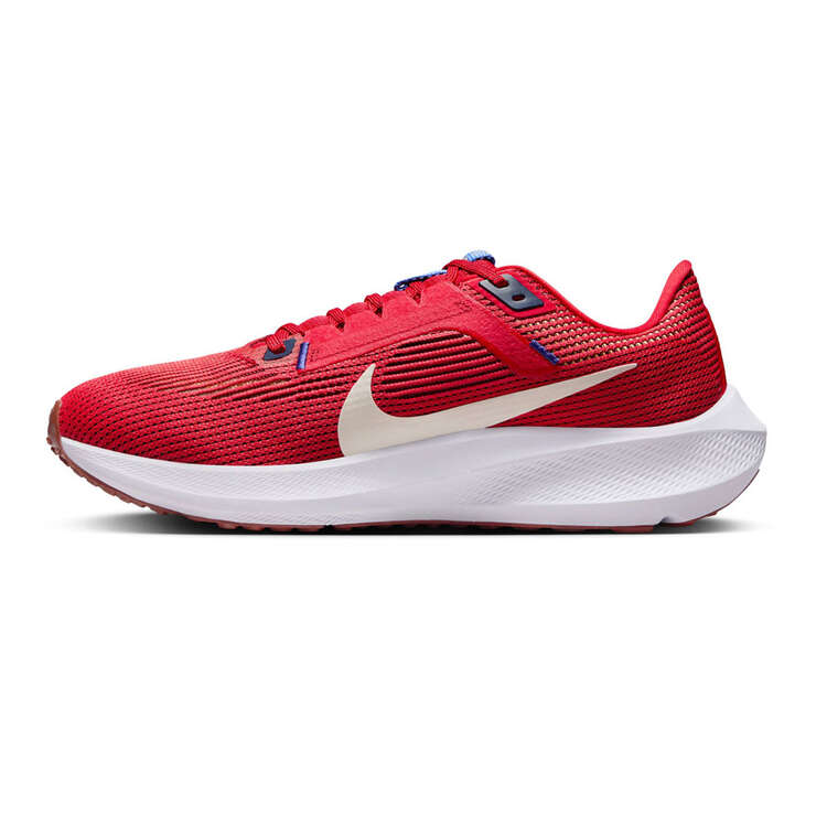 Nike Air Zoom Pegasus 40 Mens Running Shoes Red/White US 7, Red/White, rebel_hi-res