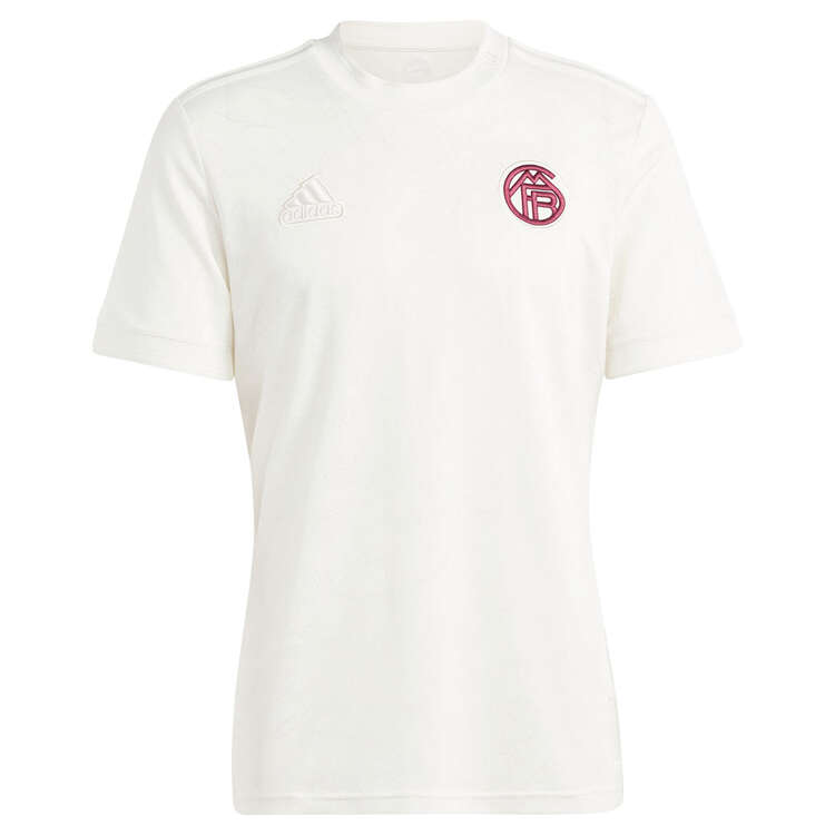 adidas FC Bayern Munich 2023/24 Replica 3rd Lifestyle Football Jersey White M, White, rebel_hi-res