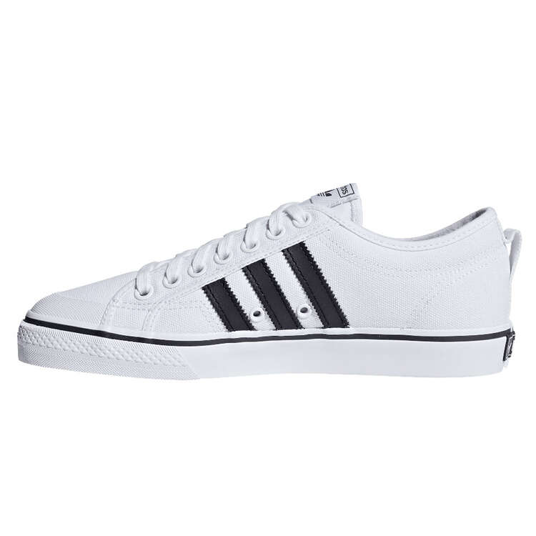 adidas Originals Nizza Casual Shoes, White/Black, rebel_hi-res