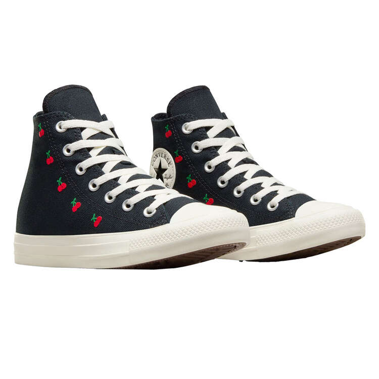 Converse Chuck Taylor All Star High Womens Casual Shoes, Black/White, rebel_hi-res