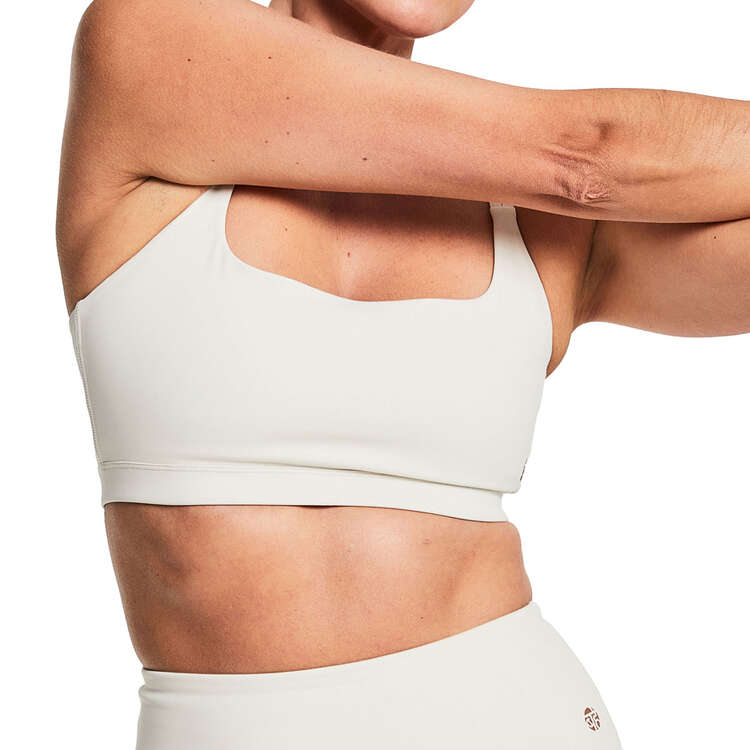 Bahe Womens Dinamica Strappy Active Sports Bra White XL