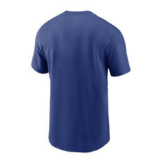 New York Giants 2020 Mens Logo Essential Tee Blue S, Blue, rebel_hi-res