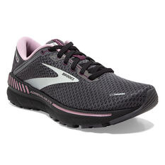 Brooks Adrenaline GTS 22 Womens Running Shoes, Black/Pink, rebel_hi-res