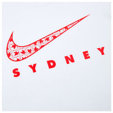 Sydney Swans Youth 2022 Graphic Tee, White, rebel_hi-res