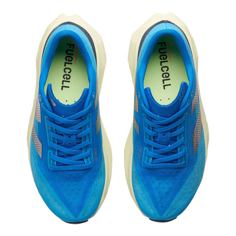 New Balance FuelCell Rebel V4 Womens Running Shoes, Blue/Black, rebel_hi-res