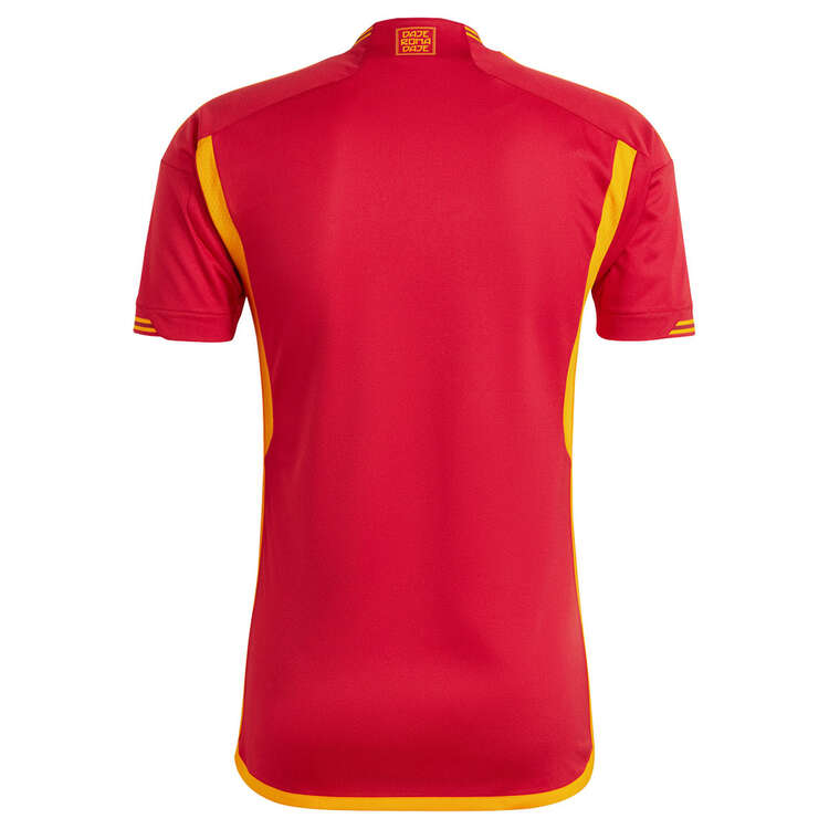 adidas Mens AS Roma 2023/24 Replica Home Football Jersey, Red, rebel_hi-res