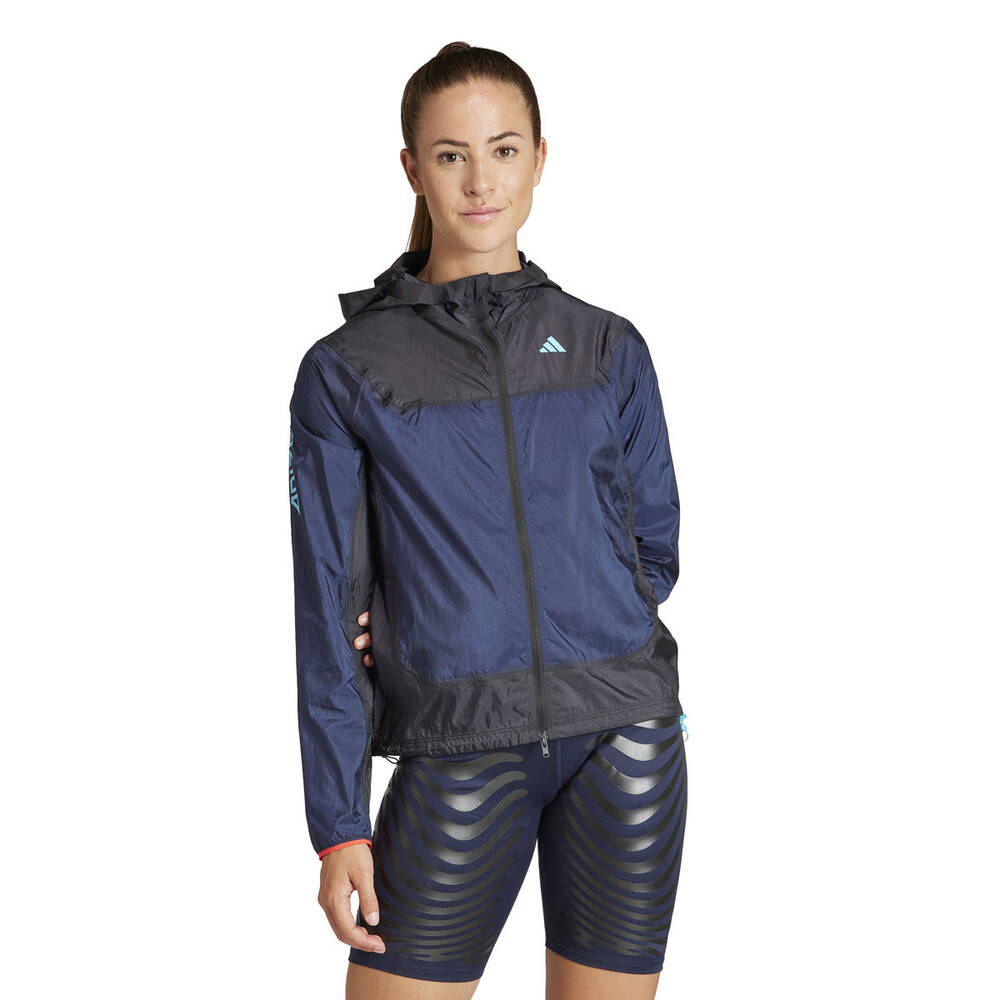 adidas Womens Adizero Running Jacket Black M | Rebel Sport