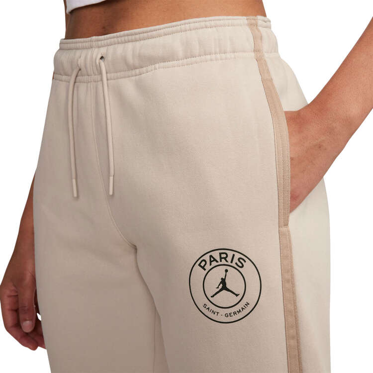 Nike PSG X Jordan Womens Fleece Graphic Pants, White, rebel_hi-res