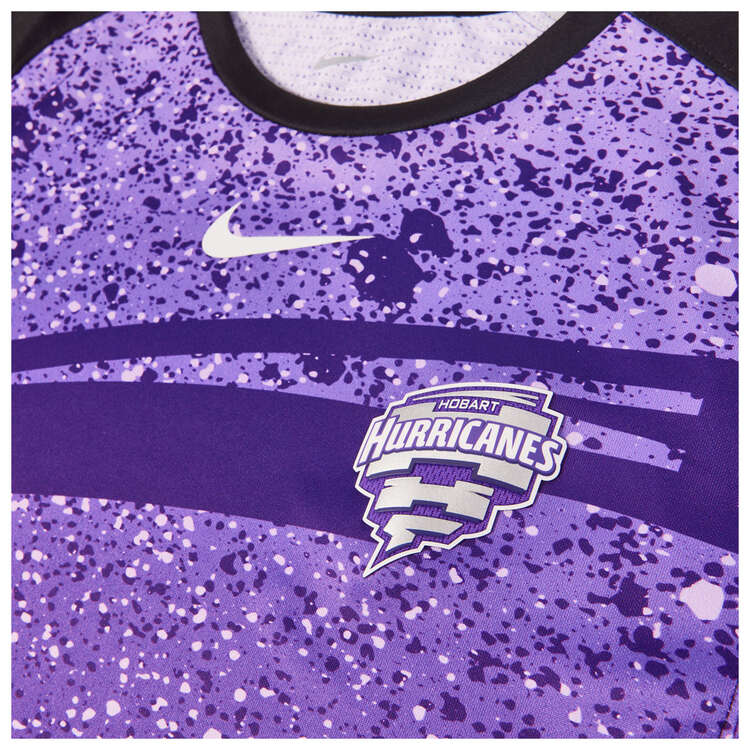 Nike Womens Hobart Hurricanes 2023/24 Replica WBBL Home Shirt Purple XS, Purple, rebel_hi-res