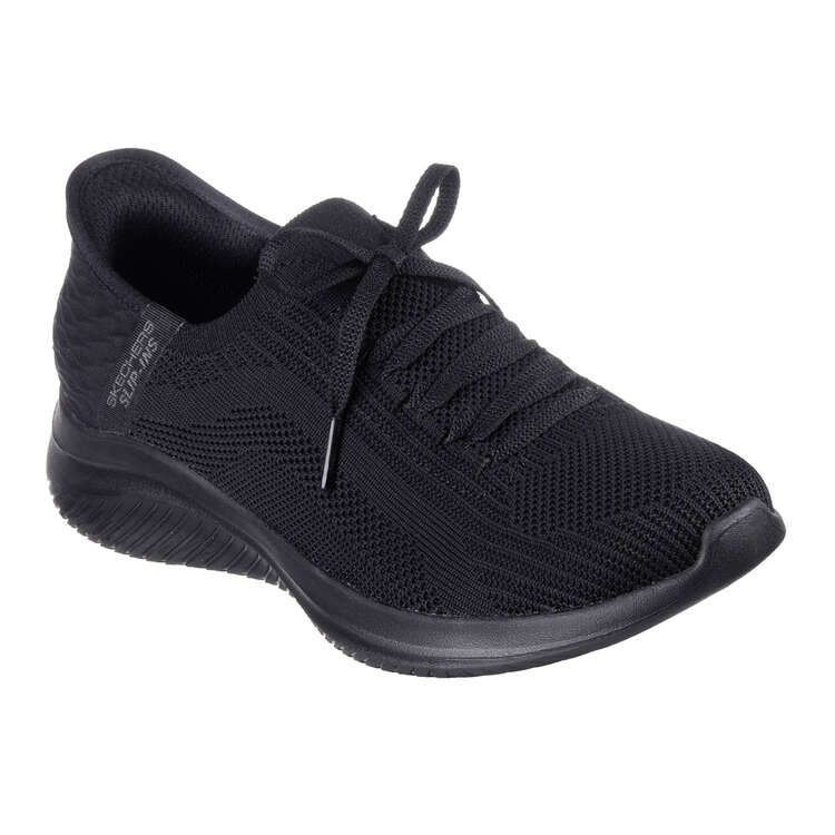 Skechers Slip-Ins Ultra Flex 3.0 Womens Walking Shoes, Black, rebel_hi-res