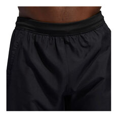 adidas Mens 3-Stripe Woven Training Shorts, Black, rebel_hi-res