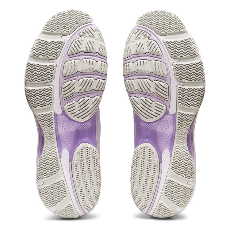 Asics Netburner Shield Womens Netball Shoes White/Silver US 7, White/Silver, rebel_hi-res