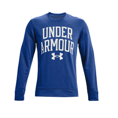Under Armour Mens Rival Terry Crew Blue S, Blue, rebel_hi-res