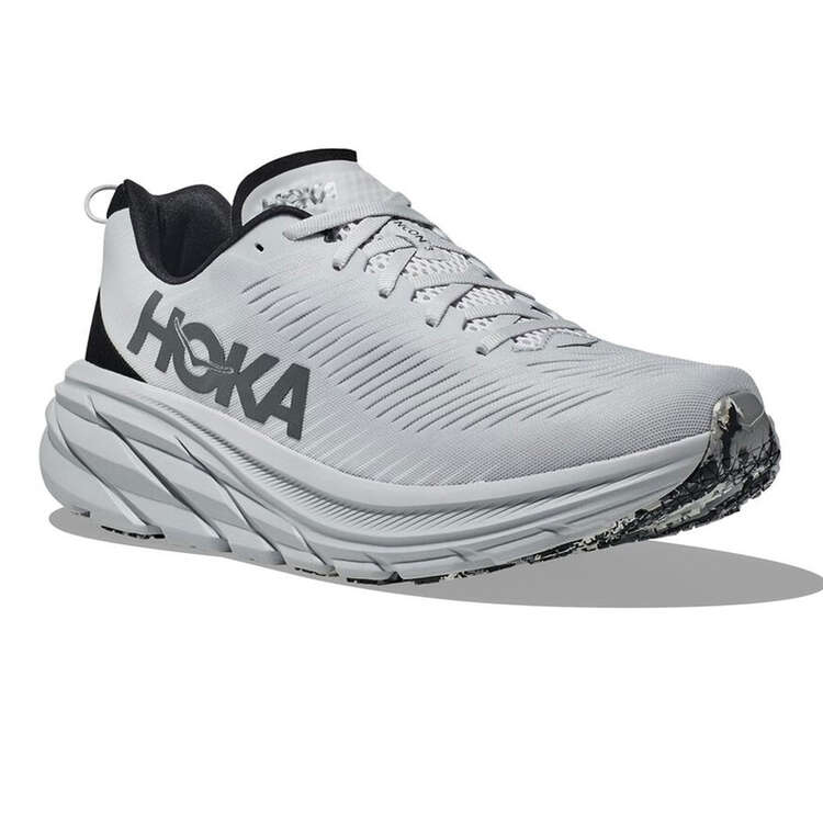 Hoka Rincon 3 Mens Running Shoes White/Black US 7, White/Black, rebel_hi-res