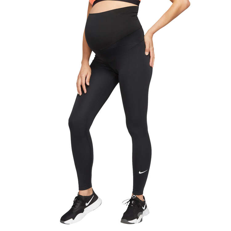 Nike Womens High-Waisted Maternity Tights Black XS, Black, rebel_hi-res