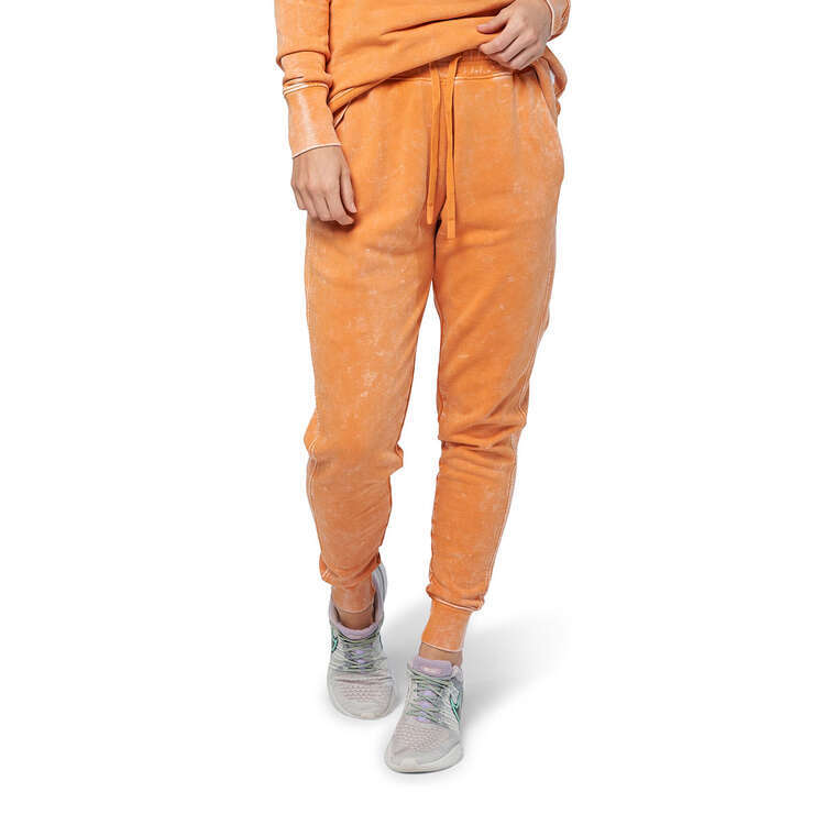 Ell/Voo Womens Noah Jogger Pants, Orange, rebel_hi-res
