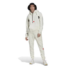 adidas Sportswear Mens Fleece Hoodie, White, rebel_hi-res