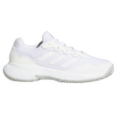 adidas GameCourt 2 Womens Tennis Shoes White US 6, White, rebel_hi-res