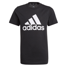 adidas Boys Big Logo Tee Black/White 8 8, Black/White, rebel_hi-res