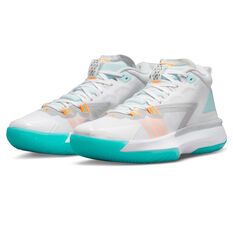 Jordan Zion 1 Basketball Shoes, White, rebel_hi-res