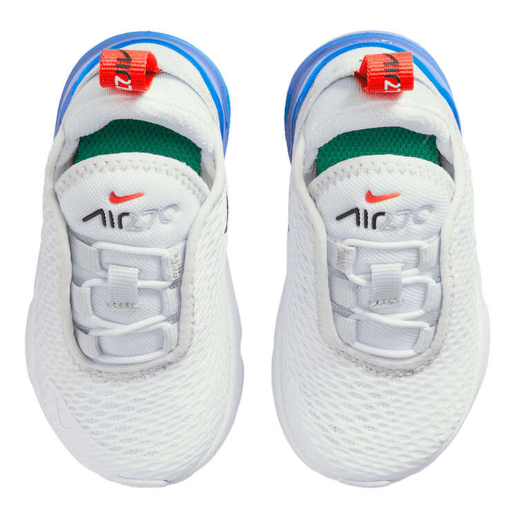 Nike Air Max 270 Toddlers Shoes, White/Blue, rebel_hi-res