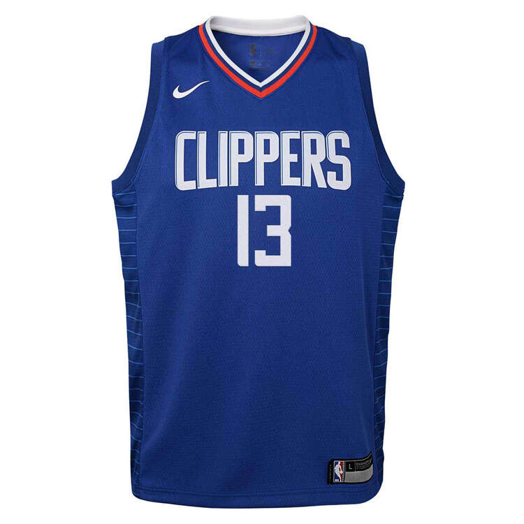 Nike Los Angeles Clippers Paul George 2020/21 Youth Icon Swingman Jersey, , rebel_hi-res