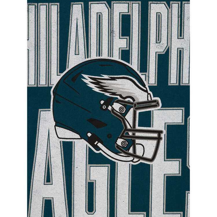 Majestic Philadelphia Eagles Vintage Stripe Tee, Green, rebel_hi-res