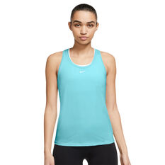Nike Womens Dri-FIT One Slim Tank Blue XS, Blue, rebel_hi-res