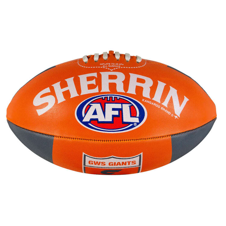 Sherrin GWS Giants 1st 18 Australian Rules Ball, , rebel_hi-res