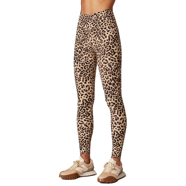 Running Bare Womens Ab Tastic Muse Tights Leopard 8, Leopard, rebel_hi-res