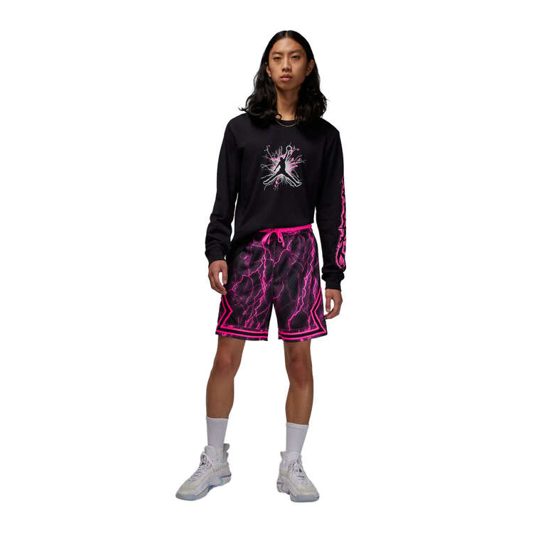 Jordan Mens Dri-FIT Sport Diamond Shorts, Pink, rebel_hi-res