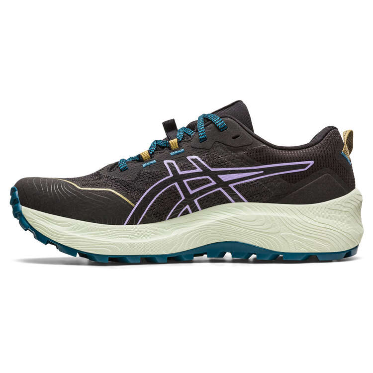 Asic GEL Trabuco 11 Womens Trail Running Shoes Black/Blue US 6.5, Black/Blue, rebel_hi-res