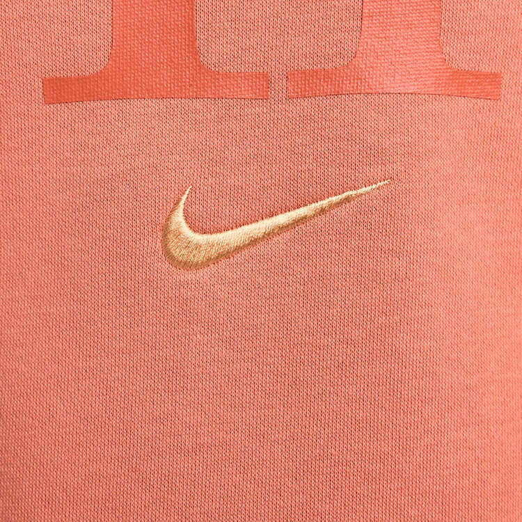 Nike Womens Phoenix Fleece Oversized Logo Hoodie, Brown, rebel_hi-res