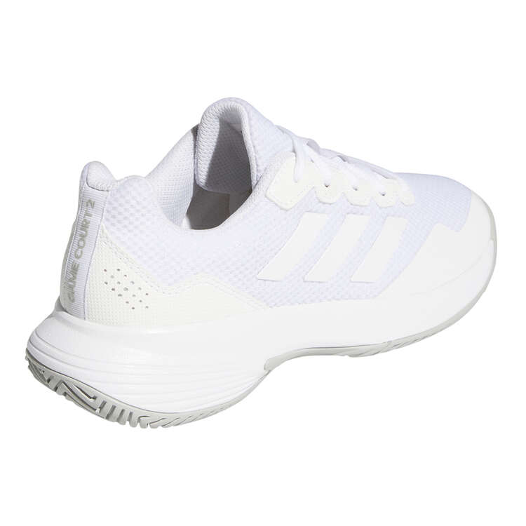 adidas GameCourt 2 Womens Tennis Shoes White US 9.5, White, rebel_hi-res