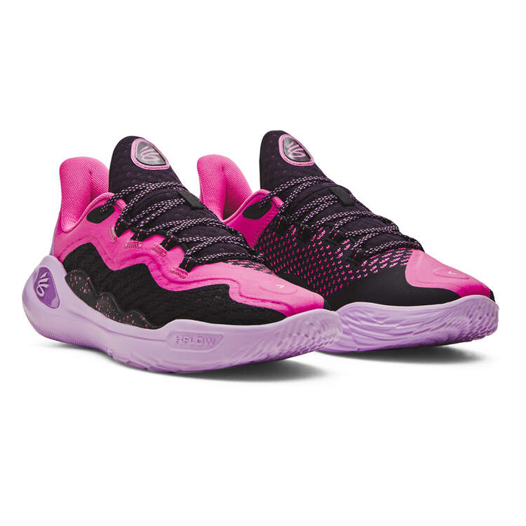 Under Armour Curry 11 Girl Dad Basketball Shoes, Pink, rebel_hi-res