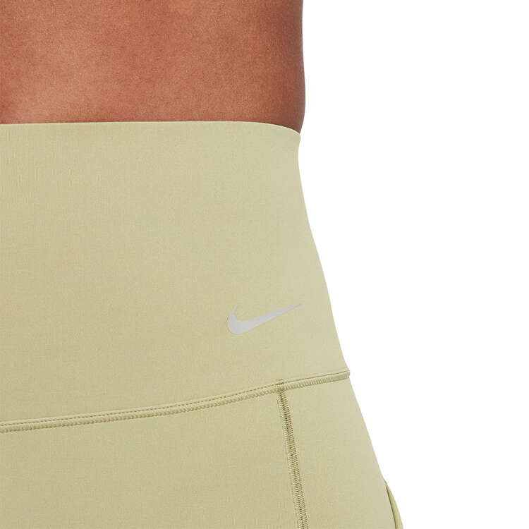 Nike Womens Dri-FIT Universa High Waisted Shorts, Green, rebel_hi-res