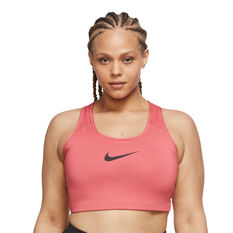 Nike Womens Swoosh Non-Padded Sports Bra Plus Pink 1X, Pink, rebel_hi-res