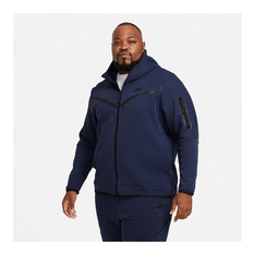 Nike Mens Sportswear Tech Fleece Hoodie Navy XS, Navy, rebel_hi-res