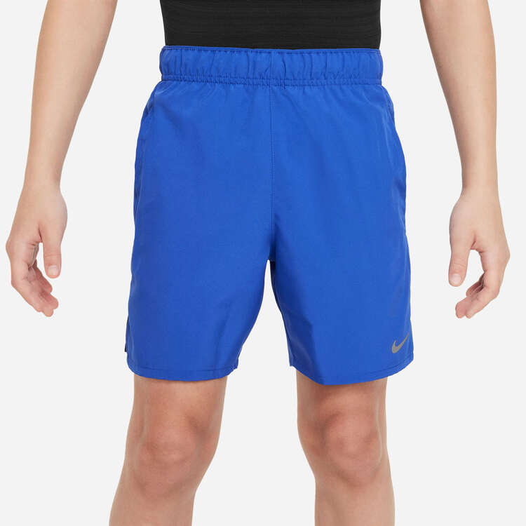 Nike Boys Dri-FIT Challenger Shorts Blue XS, Blue, rebel_hi-res