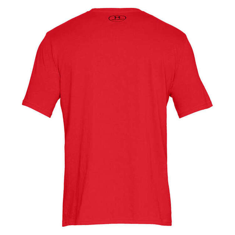 Under Armour Mens Sportstyle Left Chest Tee, Red, rebel_hi-res