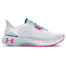 Under Armour HOVR Machina 3 Womens Running Shoes, White/Blue, rebel_hi-res