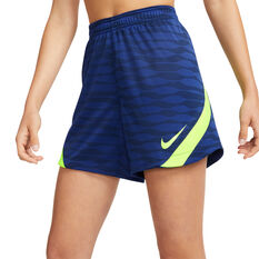 Nike Womens Dri-FIT Strike Football Shorts Blue XS, Blue, rebel_hi-res