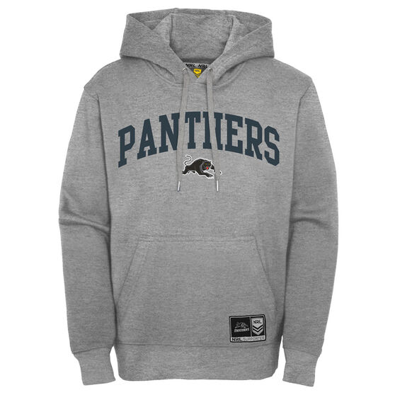 Penrith Panthers Mens NRL Collegiate Hoodie, Grey, rebel_hi-res