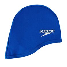 Speedo Kids Polyester Swim Cap Blue, Blue, rebel_hi-res