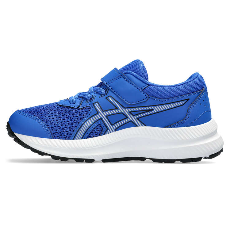 Asics Contend 8 PS Kids Running Shoes Blue/Silver US 11, Blue/Silver, rebel_hi-res