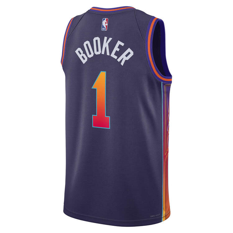 Nike Phoenix Suns Devin Booker 2023/24 City Basketball Jersey Purple S, Purple, rebel_hi-res