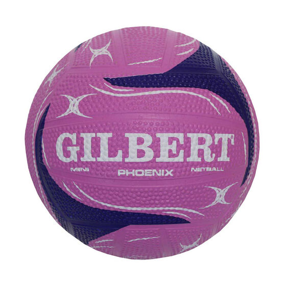 Gilbert Pheonix Mini Netball Pink / Purple Mini, Pink / Purple, rebel_hi-res